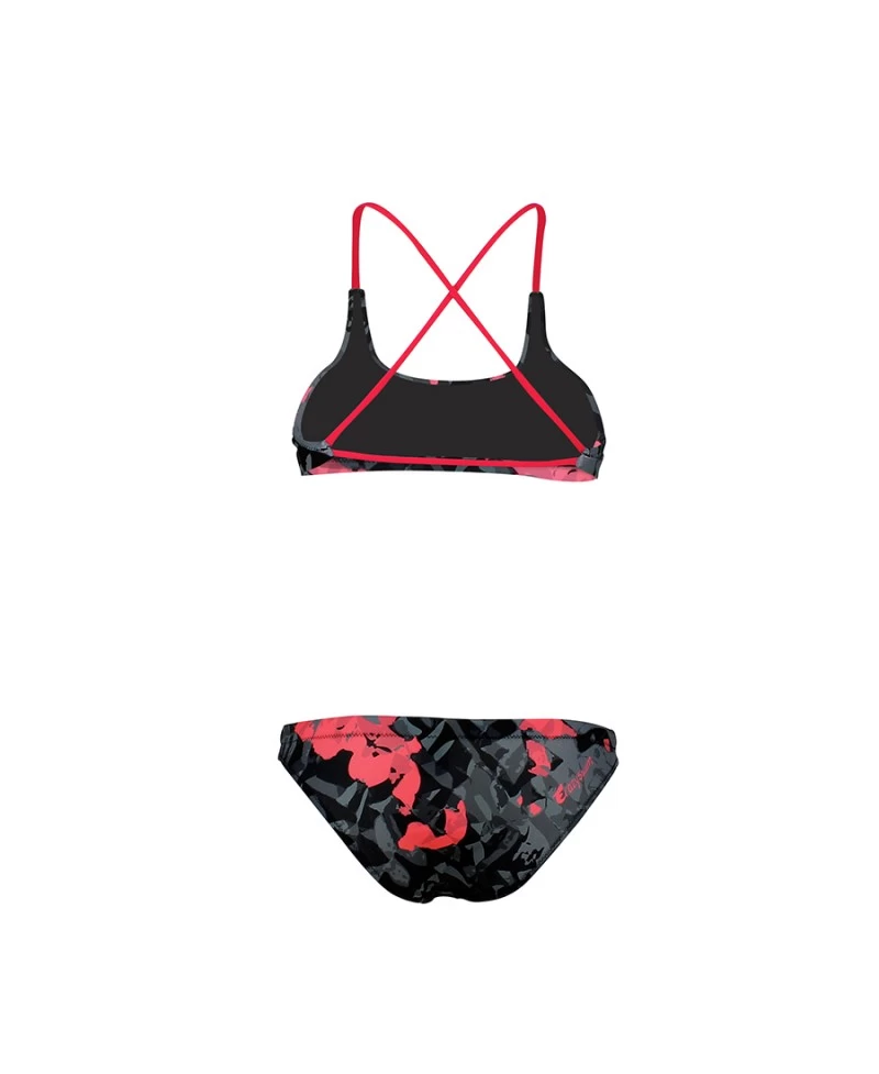 LEON BIKINI - NOIR/ROUGE – Image 2