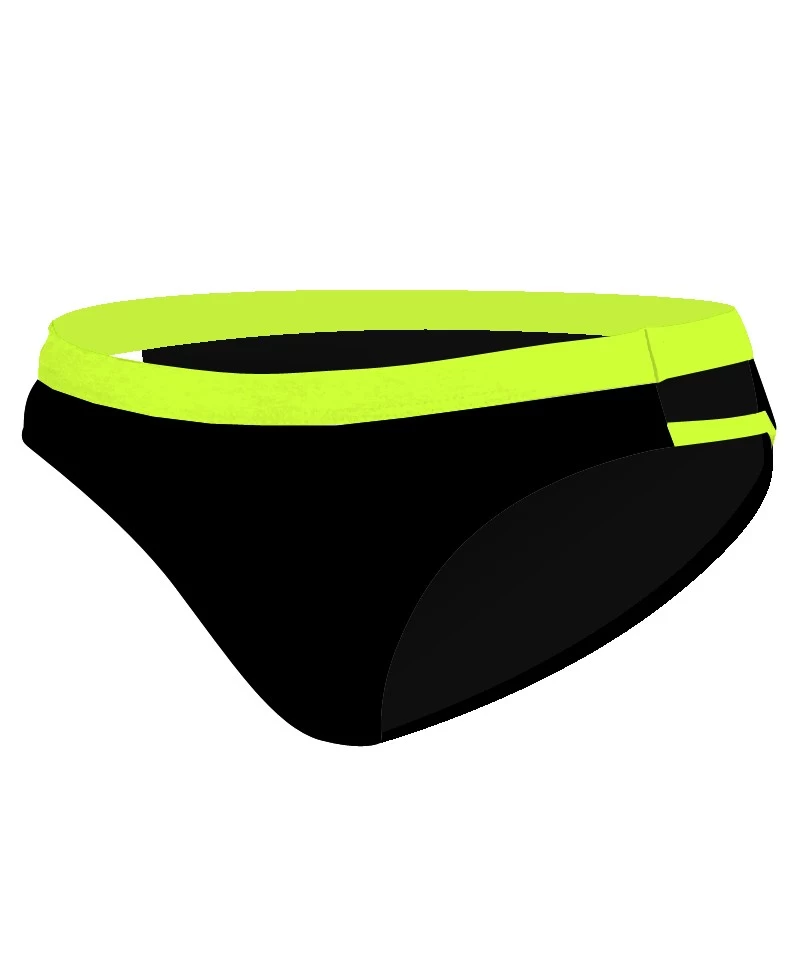 TYNDALL DOUBLE STRAP BRIEF - NOIR/JAUNE FLUO
