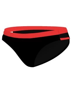 TYNDALL DOUBLE STRAP BRIEF - NOIR/ROSE PASSION