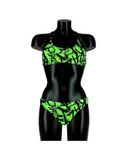 WILD GRAFF BIKINI - VERT/NOIR
