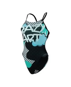 YELIA CRAZY ART - BLEU/VERT